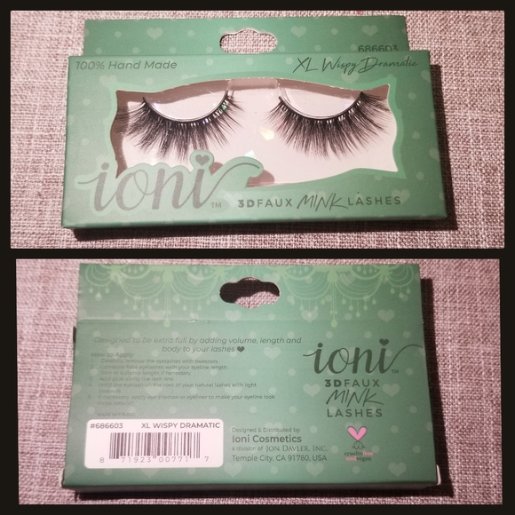 Ioni Handmade 3D Minky Faux Lash Bundle with Glue - Picture 5 of 6